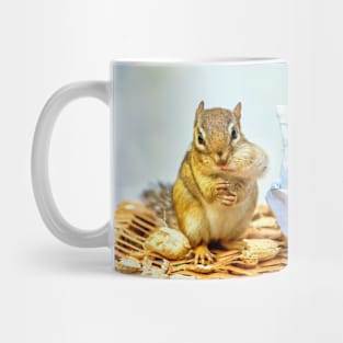 Chipmunk with a peanut stuffed in his fat cheek Mug